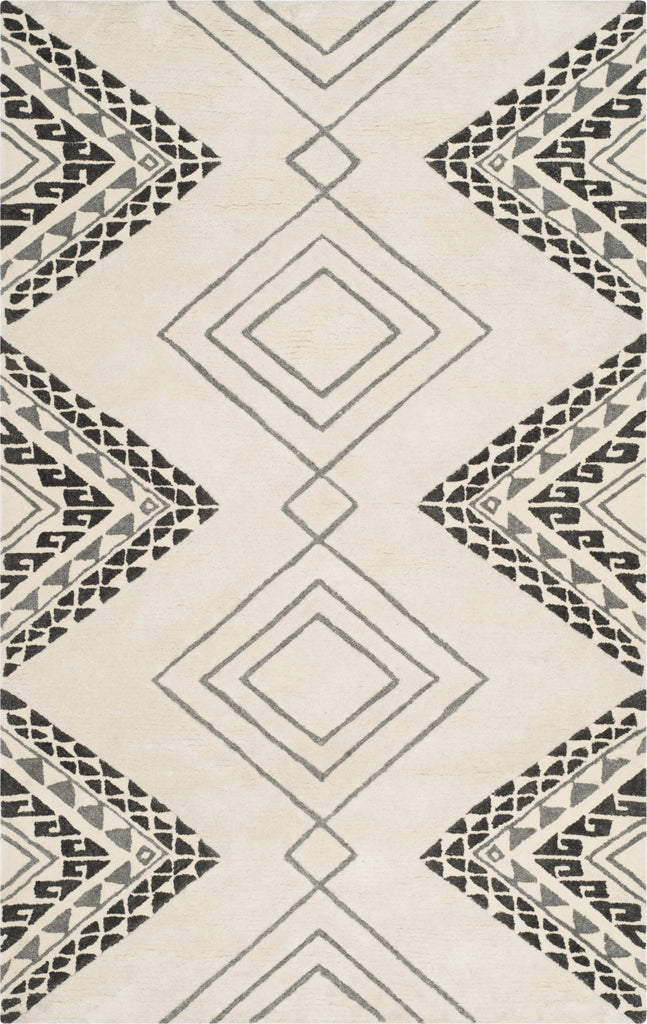 Safavieh Casablanca Shag 301 Ivory/Grey Area Rug main image