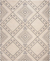 Safavieh Casablanca Shag 302 Ivory/Grey Area Rug Main