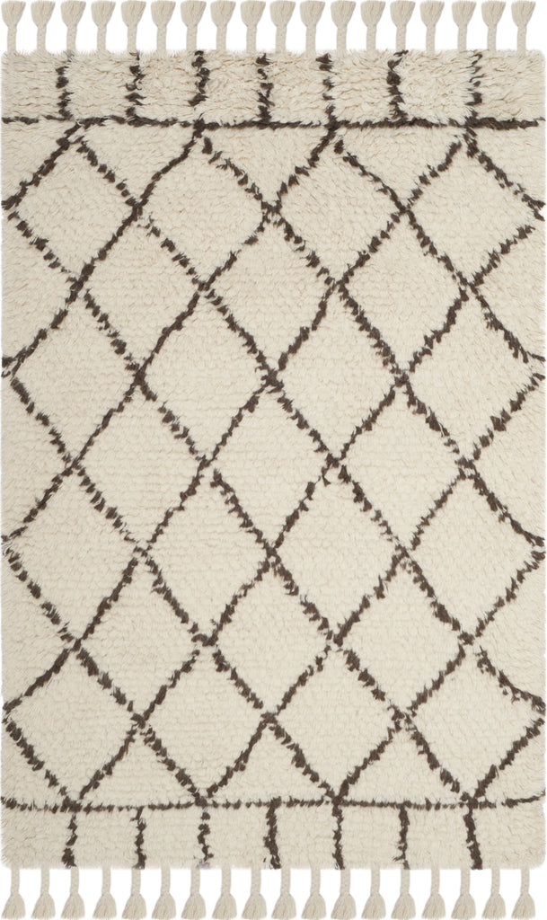 Safavieh Casablanca Shag 725 Ivory/Brown Area Rug main image