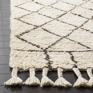 Safavieh Casablanca Shag 725 Ivory/Brown Area Rug Detail