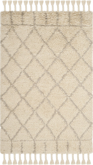 Safavieh Casablanca Shag 725 Ivory/Light Grey Area Rug main image