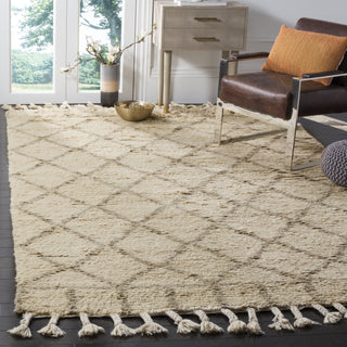 Safavieh Casablanca Shag 725 Ivory/Light Grey Area Rug Room Scene Feature