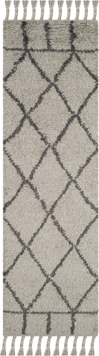 Safavieh Casablanca Shag 725 Grey/Dark Grey Area Rug Runner