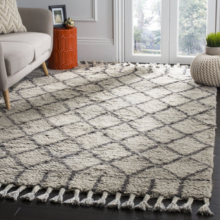 Safavieh Casablanca Shag 725 Grey/Dark Grey Area Rug Room Scene Feature