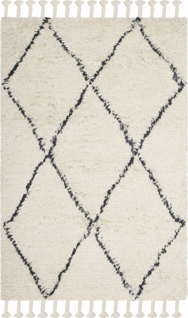 Safavieh Casablanca Shag 726 Ivory/Grey Area Rug main image