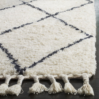 Safavieh Casablanca Shag 726 Ivory/Grey Area Rug Detail