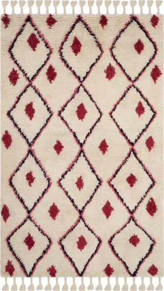 Safavieh Casablanca Shag 727 Ivory/Fuchsia Area Rug Main