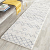 Safavieh Casablanca Shag 806 Ivory/Blue Area Rug Room Scene