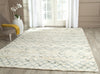 Safavieh Casablanca Shag 806 Ivory/Blue Area Rug Room Scene Feature