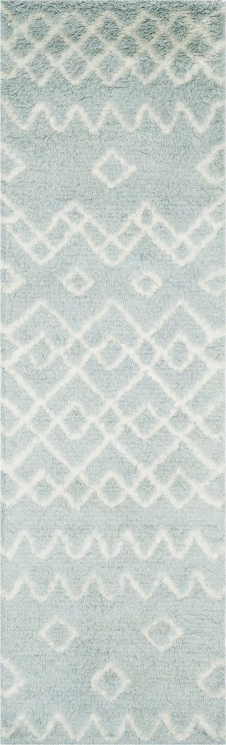 Safavieh Casablanca Shag 806 Blue/Ivory Area Rug Runner