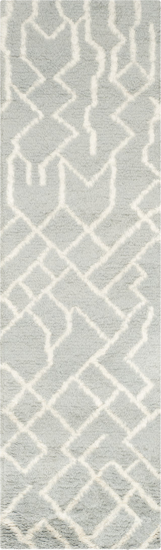 Safavieh Casablanca Shag 810 Blue/Ivory Area Rug Runner