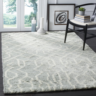 Safavieh Casablanca Shag 810 Blue/Ivory Area Rug Room Scene