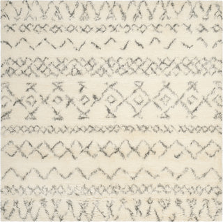 Safavieh Casablanca Shag 827 Ivory/Grey Area Rug Square