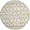 Safavieh Casablanca Shag 845 Ivory/Grey Area Rug Round