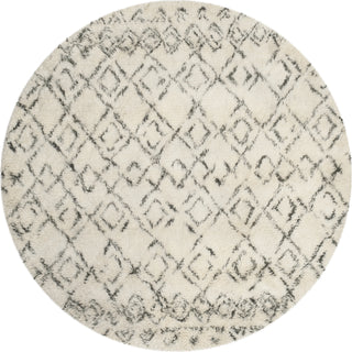 Safavieh Casablanca Shag 845 Ivory/Grey Area Rug Round