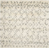 Safavieh Casablanca Shag 845 Ivory/Grey Area Rug Square