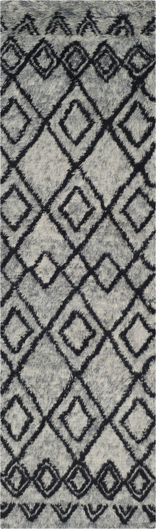 Safavieh Casablanca Shag 845 Grey/Charcoal Area Rug Runner