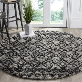 Safavieh Casablanca Shag 845 Grey/Charcoal Area Rug Room Scene