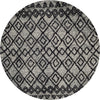 Safavieh Casablanca Shag 845 Grey/Charcoal Area Rug Round
