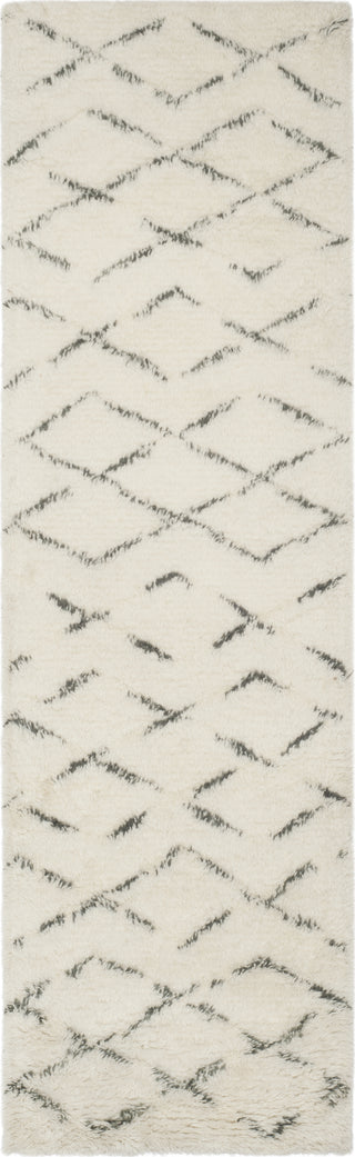 Safavieh Casablanca Shag 847 Ivory/Grey Area Rug Runner