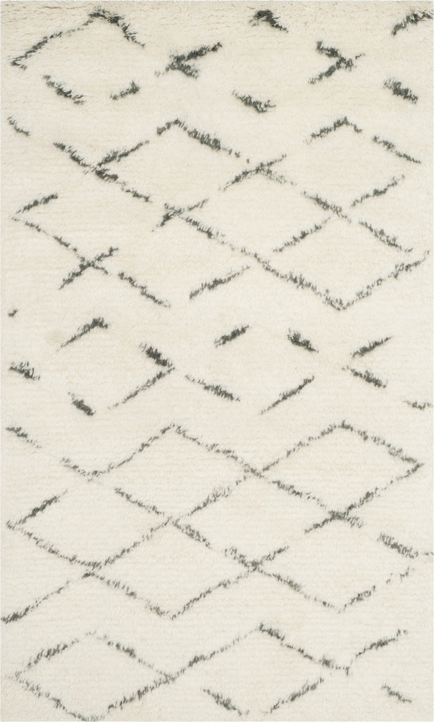 Safavieh Casablanca Shag 847 Ivory/Grey Area Rug main image