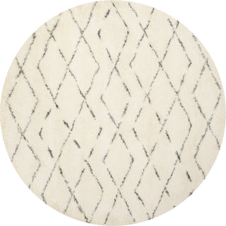 Safavieh Casablanca Shag 847 Ivory/Grey Area Rug Round