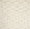 Safavieh Casablanca Shag 847 Ivory/Grey Area Rug 6' Square