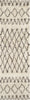 Safavieh Casablanca Shag 851 Ivory/Dark Brown Area Rug Runner