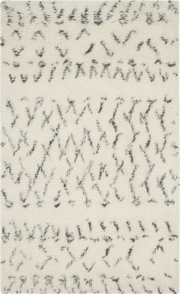 Safavieh Casablanca Shag 851 Ivory/Grey Area Rug main image