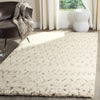 Safavieh Casablanca Shag 851 Ivory/Grey Area Rug Room Scene Feature