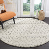 Safavieh Casablanca Shag 851 Ivory/Grey Area Rug Room Scene