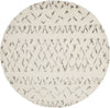 Safavieh Casablanca Shag 851 Ivory/Grey Area Rug 6' Round