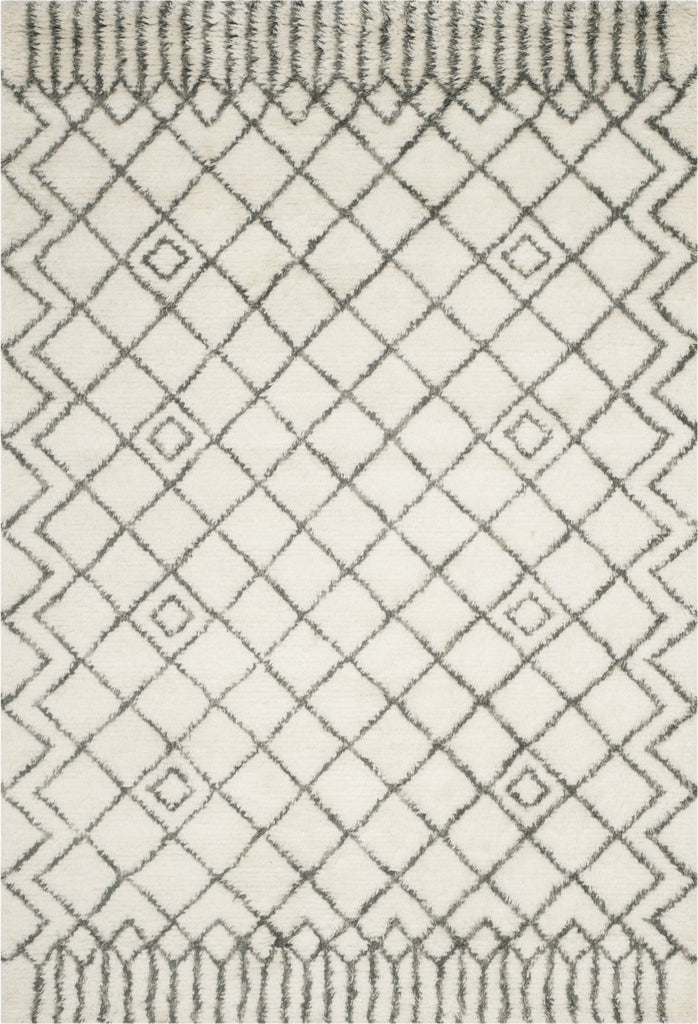 Safavieh Casablanca Shag 894 Ivory/Grey Area Rug main image
