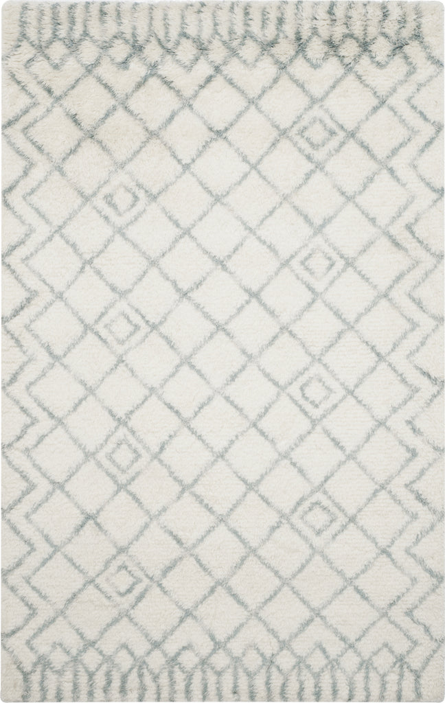 Safavieh Casablanca Shag 894 Ivory/Blue Area Rug main image