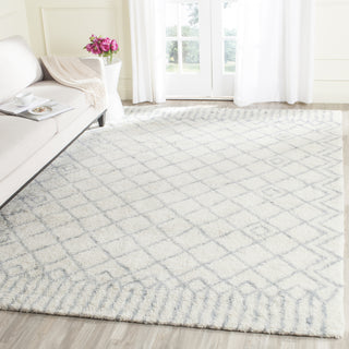 Safavieh Casablanca Shag 894 Ivory/Blue Area Rug Room Scene Feature