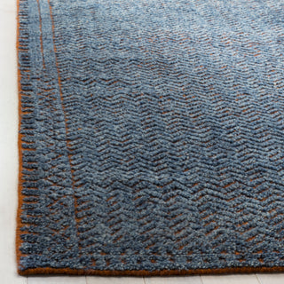 Safavieh Castilla CST157 Blue/Rust Area Rug Detail