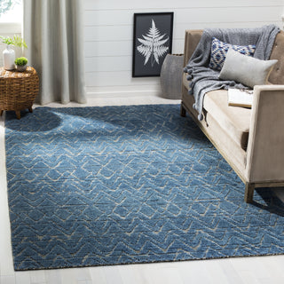 Safavieh Castilla CST179 Blue/Cream Black Area Rug Room Scene Feature