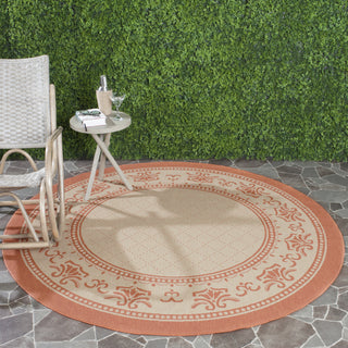 Safavieh Courtyard CY0901 Natural/Terra Area Rug Room Scene Feature