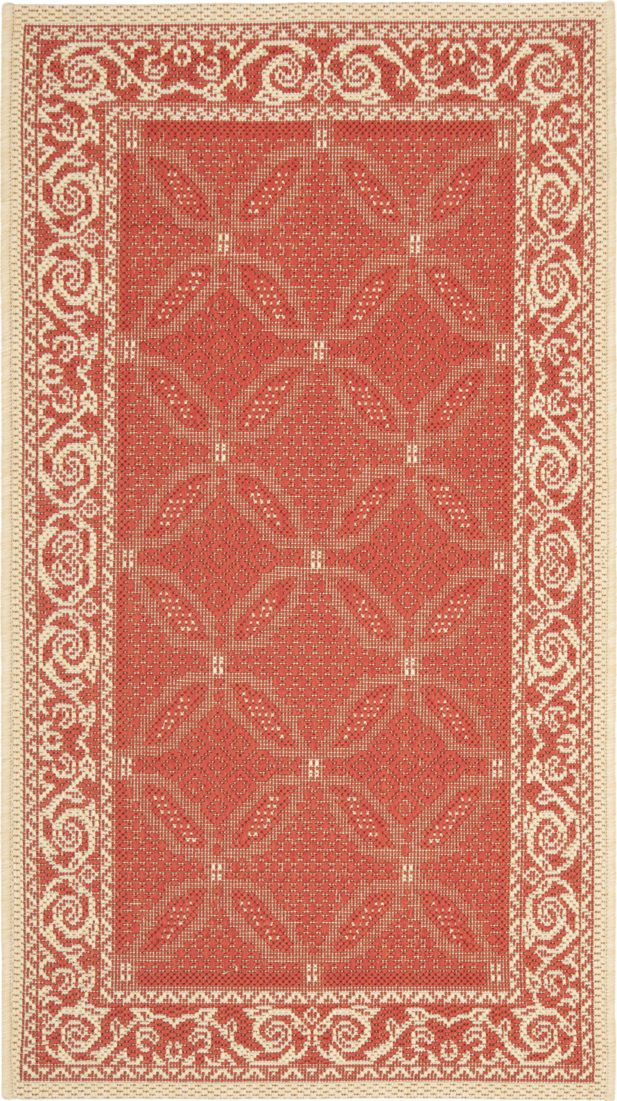 Safavieh Courtyard CY1502 Red/Natural Area Rug main image
