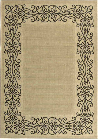 Safavieh Courtyard CY1588 Sand/Black Area Rug 