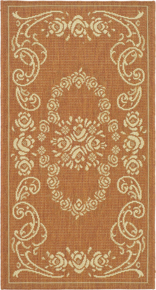 Safavieh Courtyard CY1893 Terracotta/Natural Area Rug main image