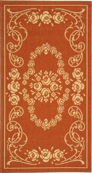 Safavieh Courtyard CY1893 Terracotta/Natural Area Rug 