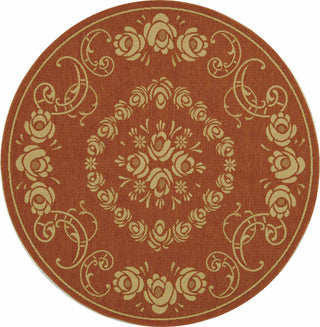 Safavieh Courtyard CY1893 Terracotta/Natural Area Rug 