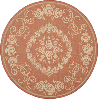 Safavieh Courtyard CY1893 Terracotta/Natural Area Rug 