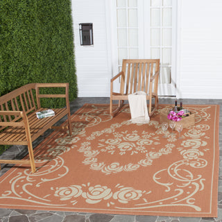 Safavieh Courtyard CY1893 Terracotta/Natural Area Rug 