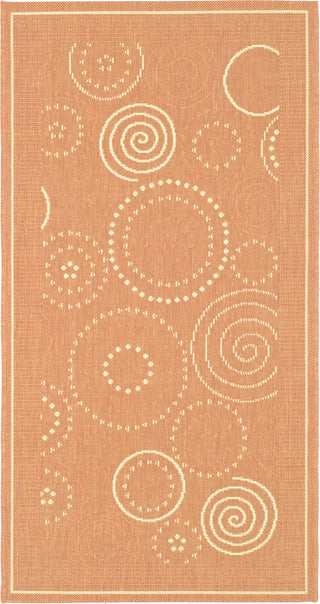 Safavieh Courtyard CY1906 Terracotta/Natural Area Rug main image