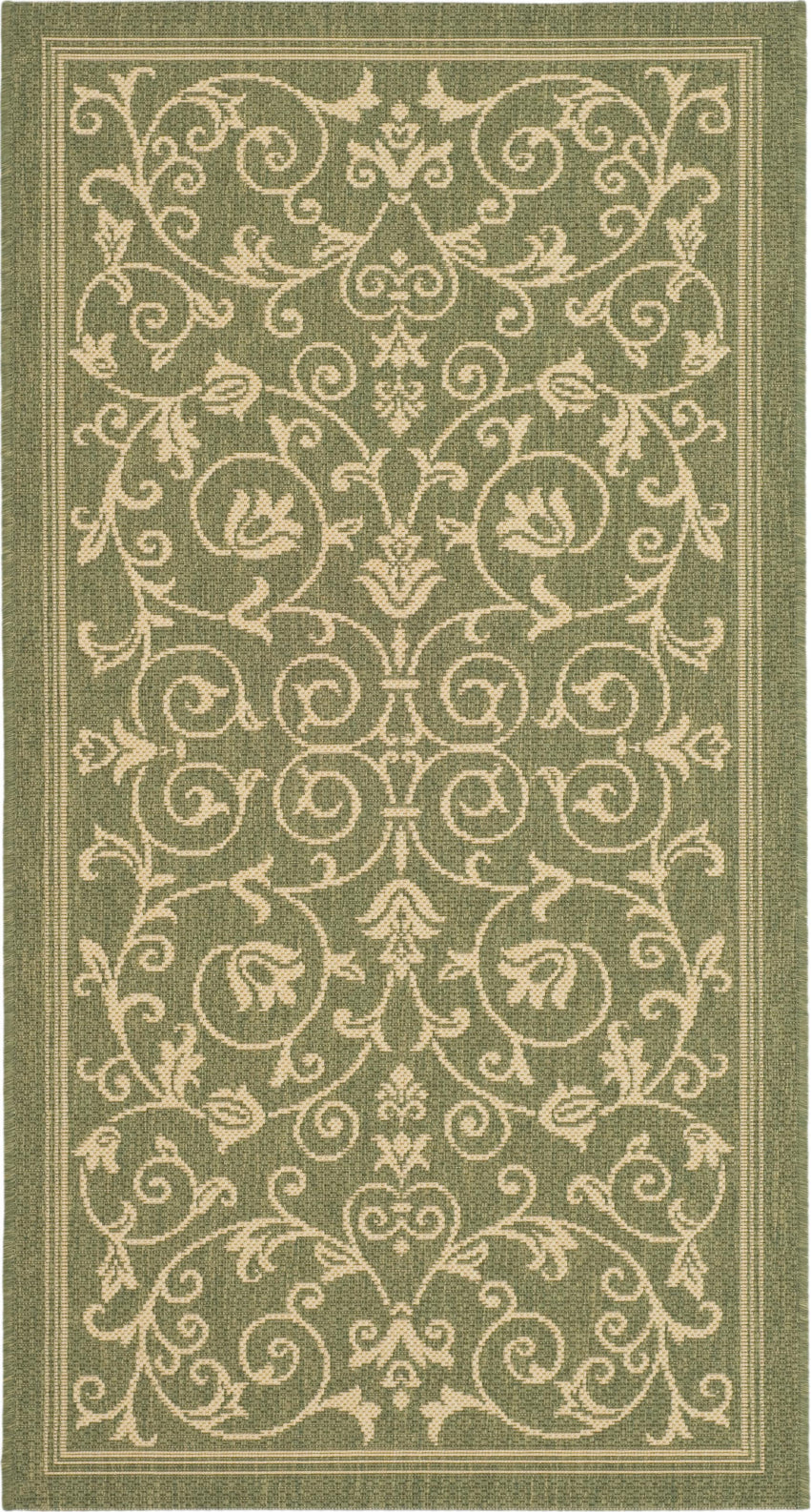 Safavieh Courtyard CY2098 Olive/Natural Area Rug main image