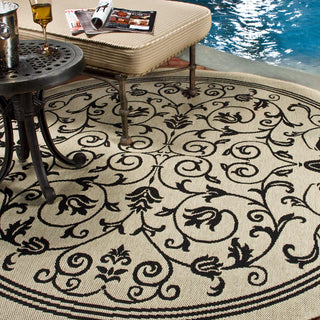 Safavieh Courtyard CY2098 Sand/Black Area Rug 