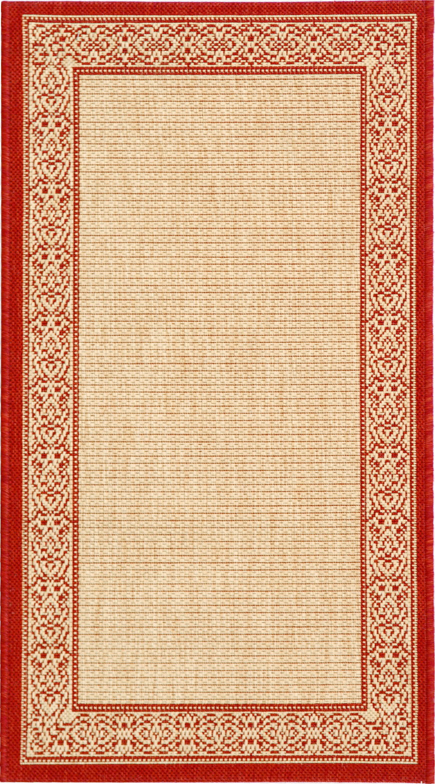 Safavieh Courtyard CY2099 Natural/Red Area Rug main image