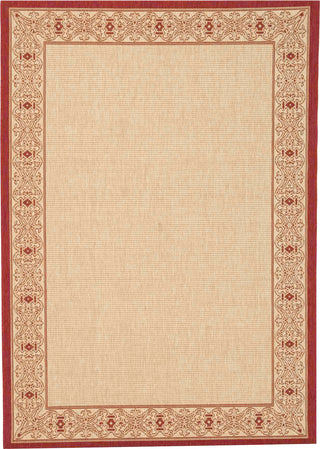 Safavieh Courtyard CY2099 Natural/Red Area Rug 